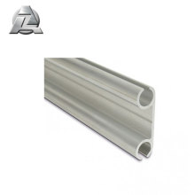 Profilé de rail double keder en aluminium anodisé argent zjd-kd101